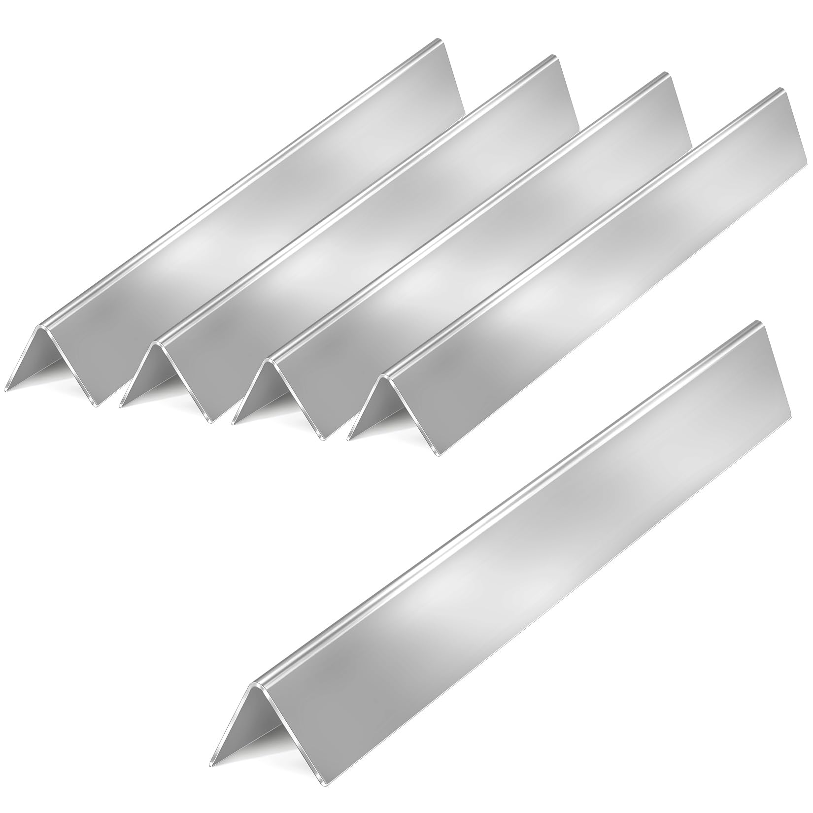 GasSaf Grill Flavorizer Bars 17.5 for Weber Genesis 300 Replacement Parts, 304 Stainless Steel Flavor Bars 7620 7621, Built Parts for Weber Genesis 300 310 320 330 Gas Grills (Front-Knob 2011-2016)