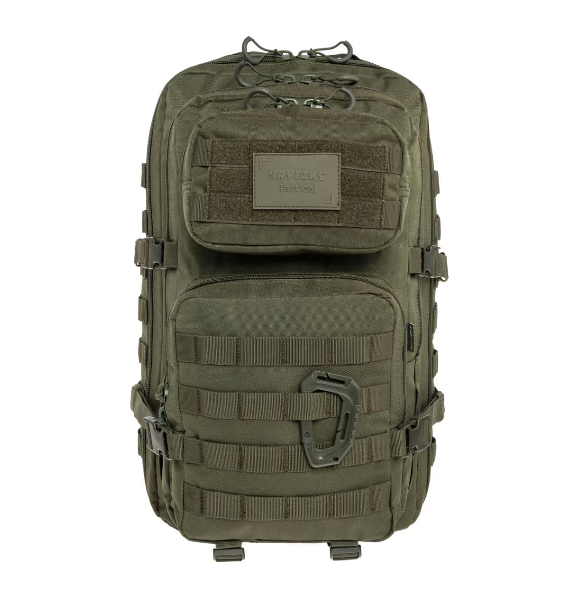 Tactical Polygon Large 36L Taktischer Rucksack – Oliv | Militär & Outdoor Rucksack Herren | Mit MOLLE-System & Fach für Trinkblase | Ideal für Trekking, Camping & Survival | 51×29×28 cm