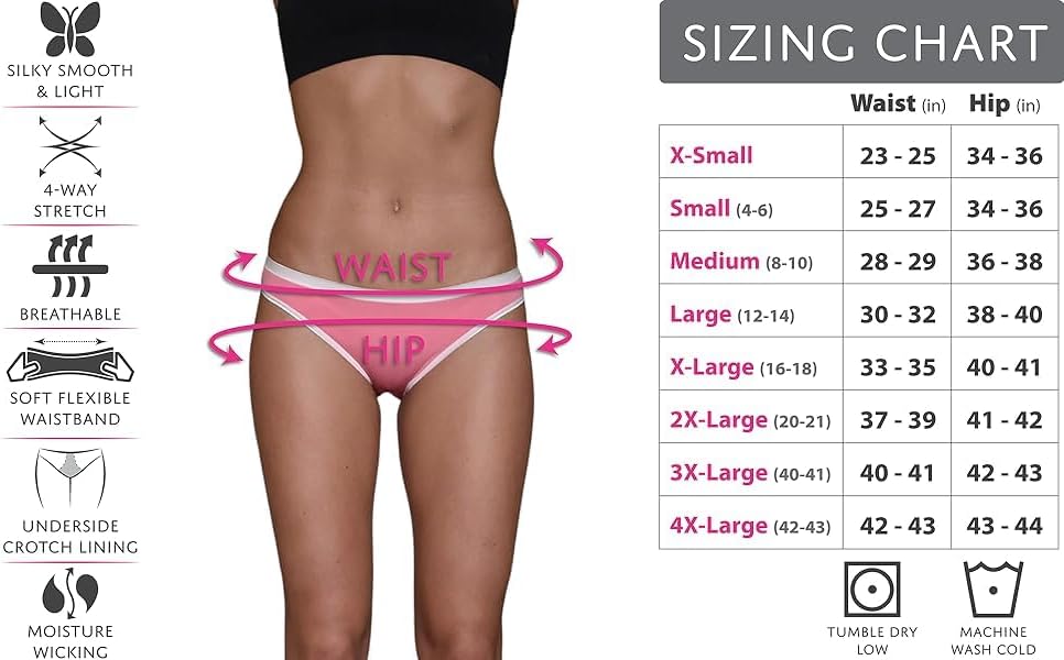 Sexy Basics Women’s 12 Pack Bikini Brief Panties | Ultra-Soft & Silky Nylon -Spandex Stretch Underwear - Image 6