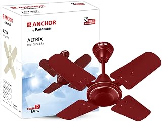 Anchor by Panasonic Altrix 600mm High Speed 4 Blade Fan, Suitable for Kitchen, Veranda, Balcony, Small Room (Ruby) (Pack o Price In India