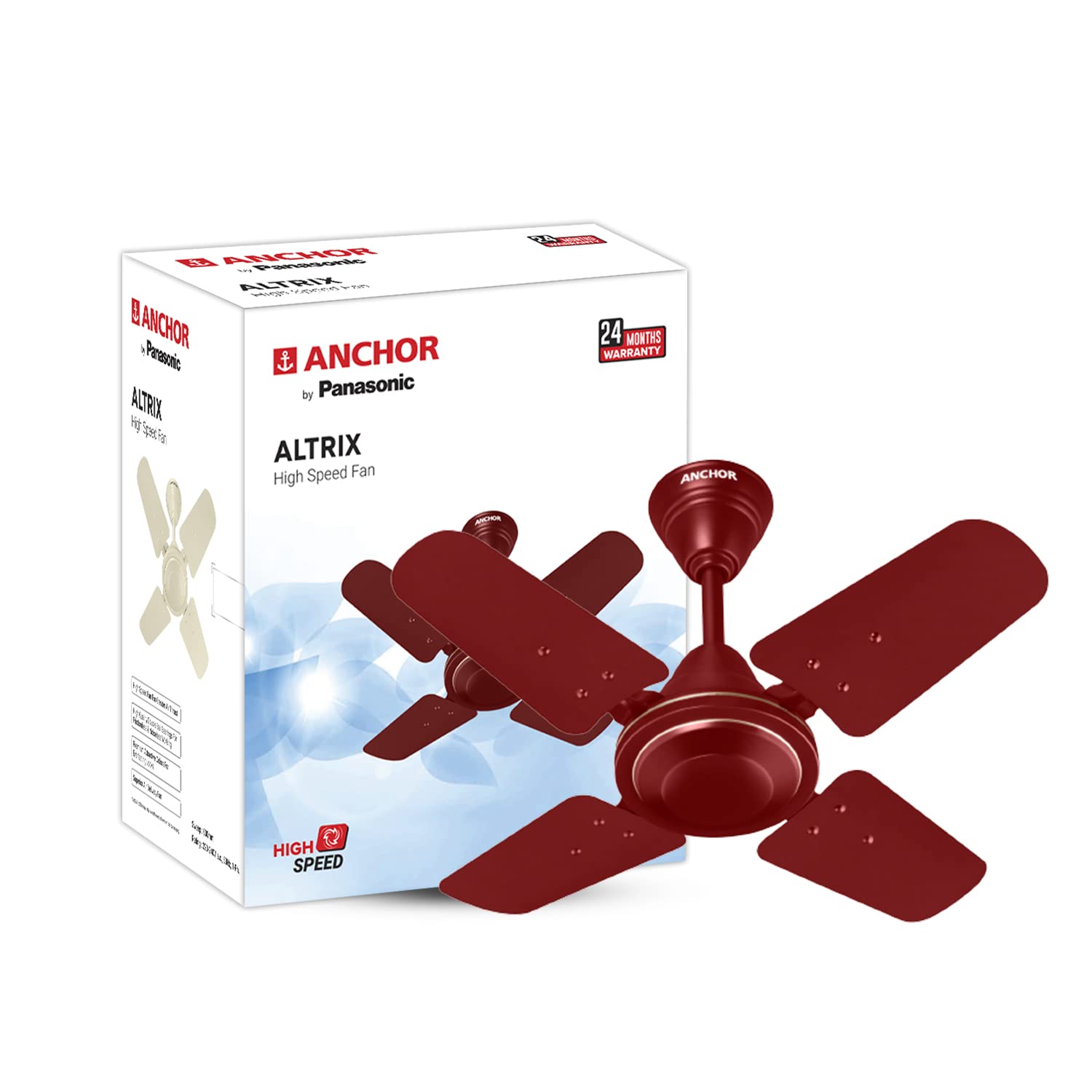 Anchor by Panasonic Altrix 600mm High Speed 4 Blade Fan, Suitable for Kitchen, Veranda, Balcony, Small Room (Ruby) (Pack of 1)-picture-13