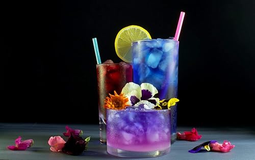 Miniatura 7 de Wild Hibiscus Trío de extracto de flores  3 botellas de 3.4 onzas líquidas (3.4 fl oz)  Concentrados culinarios y cócteles totalmente naturales