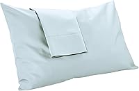 Vista 22 de MyPillow Giza Dreams - Juego de fundas de almohada 100% algodón de gran tamaño [Queen, azul lago]