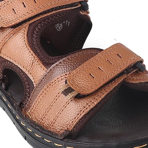 Image of Red Chief Genuine Leather Casual Slip-On Sandal for Men | RC3911
