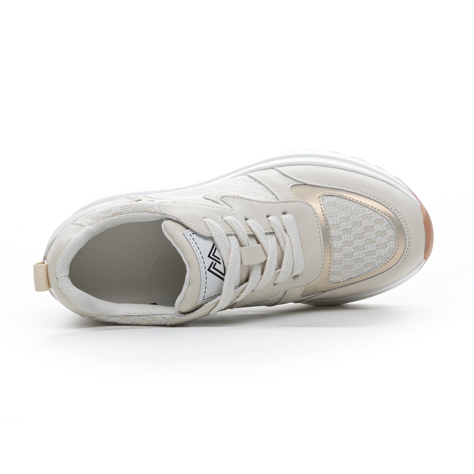 Zapatillas Plataforma Mujer Zapatillas de Cuña Deportivas Transpirables Casual Comodos Zapatos Altas Tacón de Cuña 10CM