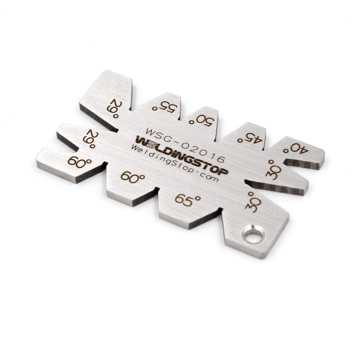 Front view of Angle Gauge WSG-02016 with angle markings