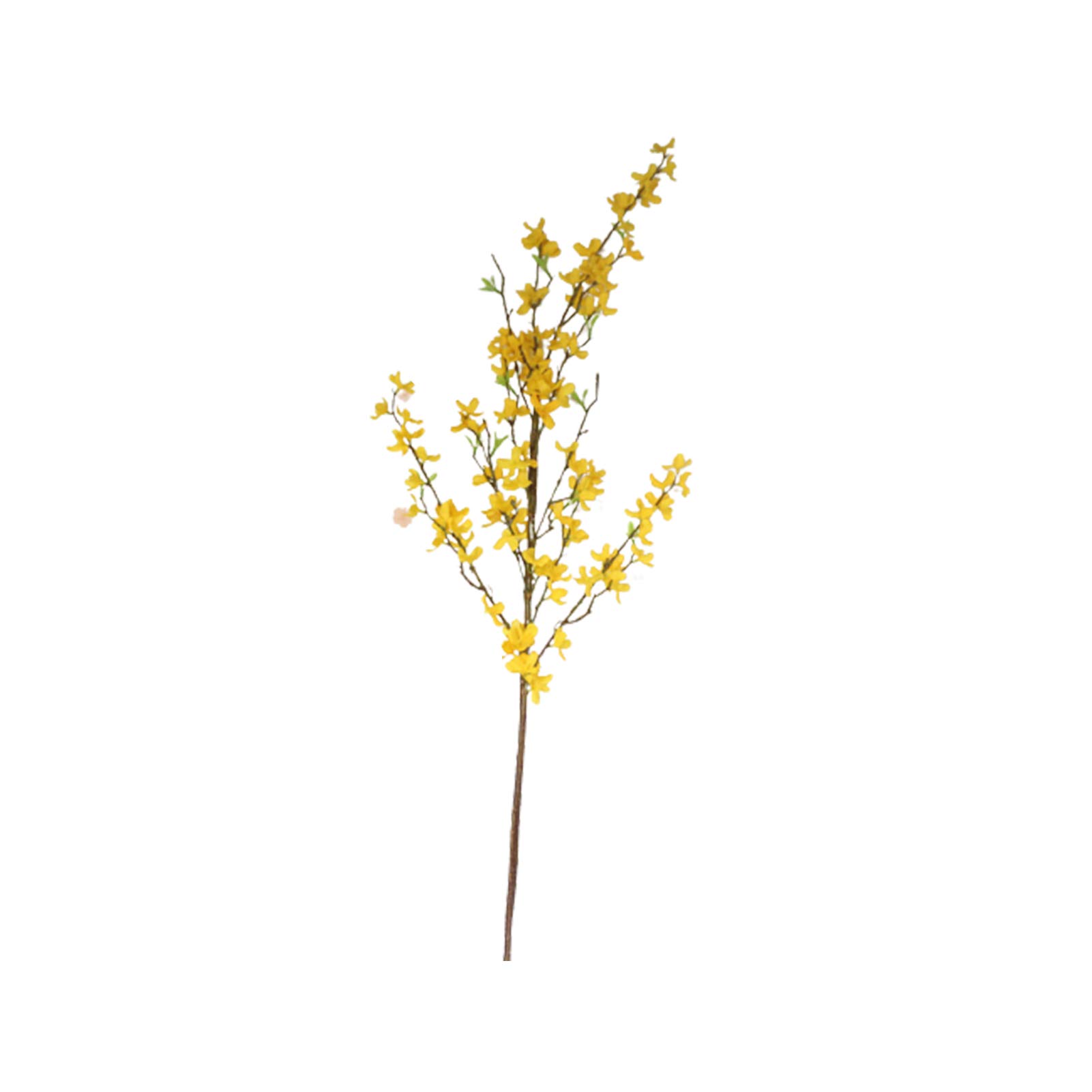 strimusimak Faux Silk Floral Artificial Flowers Exquisite Lifelike Simulation Winter Jasmine Decoration for Home Office Decoration Yellow
