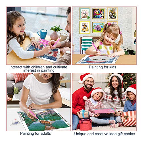 Pintura de diamante 5D DIY (conjunto por número), pintura de bordado de diamante e strass, arte de d