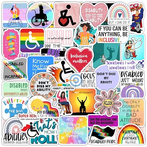 Appealing a Low VA Rating: Step‑By‑Step 8 BulbaCraft Disability Stickers for Water Bottle and Laptop - Disability Pride Party Supplies & Decorations, Waterproof Vinyl Support Decals, Gifts for Women & Men