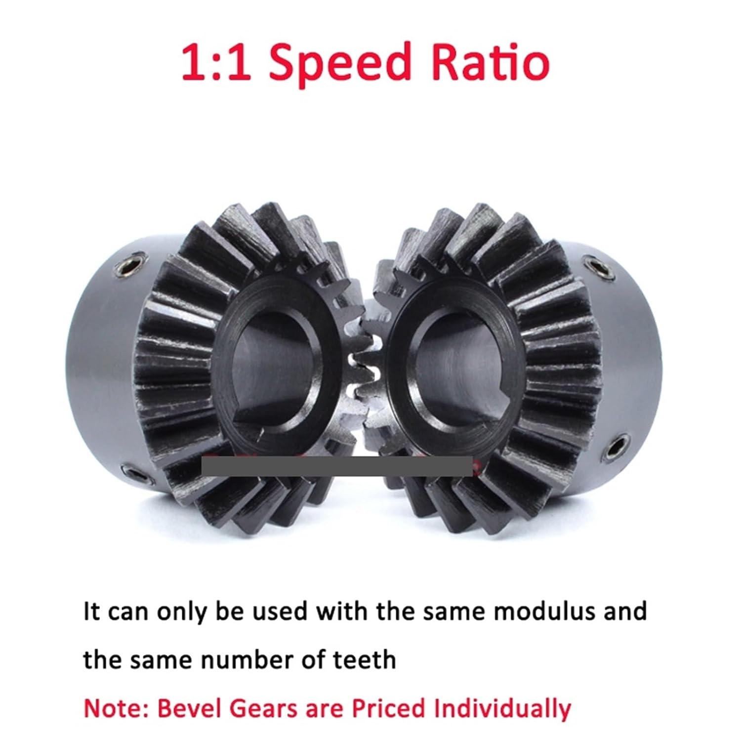 Bevel Gear 2M 20 25 30 Teeth 90 Degrees Meshing Angle Steel Gears 1:1 Speed Ratio 20T 25T 30T Bore 12-18mm 1Pcs(12mm (Keyway 4mm),20 Teeth)
