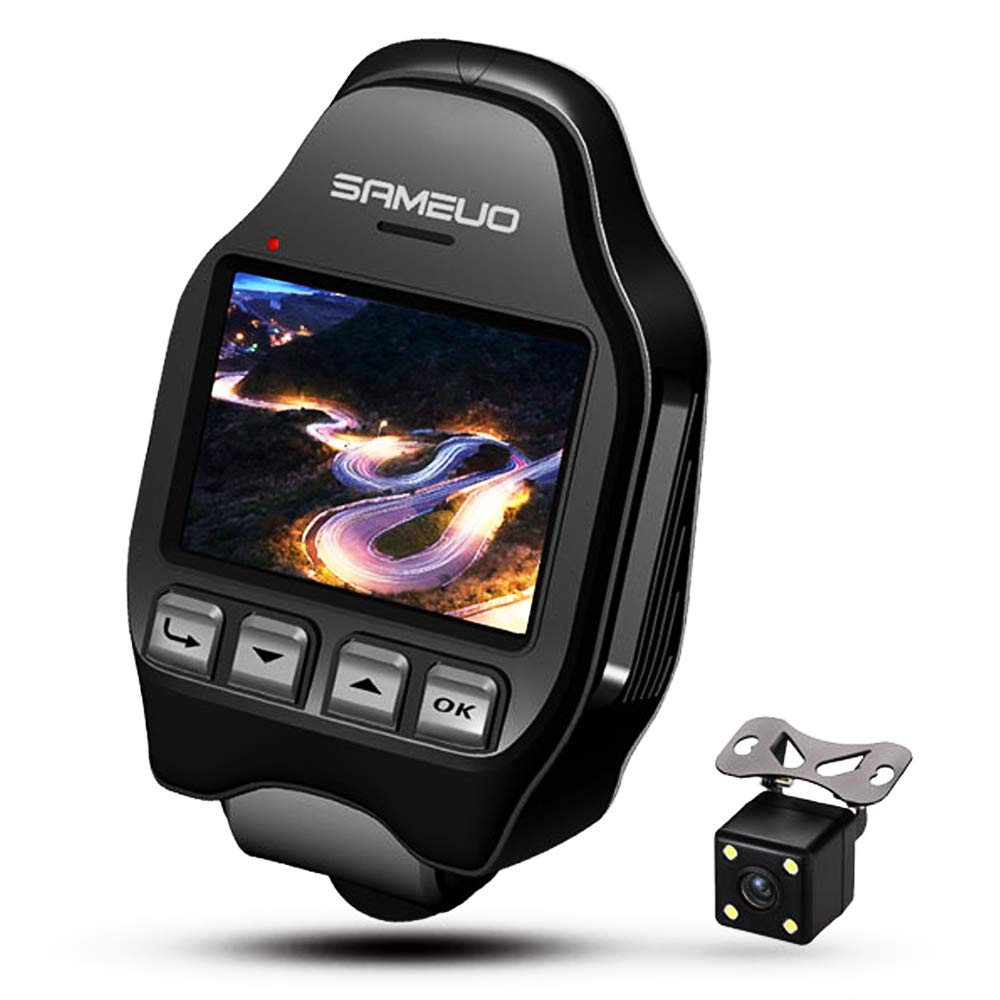 Car Camera Dash Cam Front and Rear Live Viewing 170 Wide-Angle WiF Connection 1080P Dual Lens 24- Video