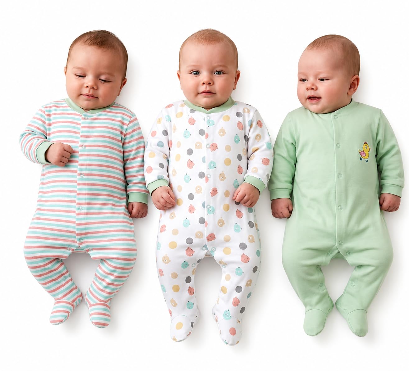 SMILEY APPU New Born Baby Rompers – 100% Cotton Soft & Breathable Jumpsuit for Newborn Baby Boys & Girls | Full Sleeve Sleepsuit-picture-23