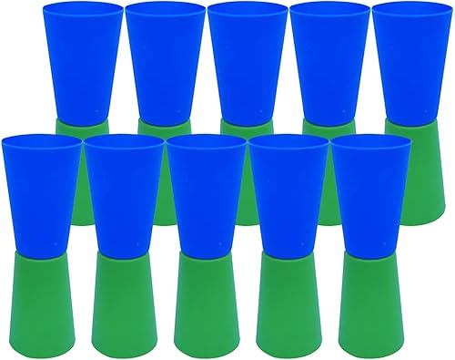 10 tazas abatibles invertidas para entrenamiento de agilidad de velocidad y coordinación corporal