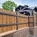 Backyard X-Scapes Dark Bamboo Fence Privacy Screen Decorative Fence Roll Panels, Caramel Brown 3 ft High x 8 ft Wide