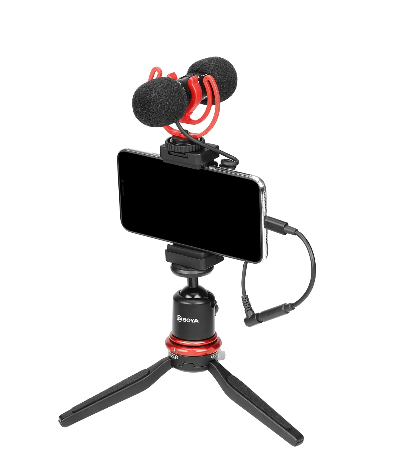 BOYA by-MM1 Pro Duo - Micrófono direccional para Smartphone y cámara