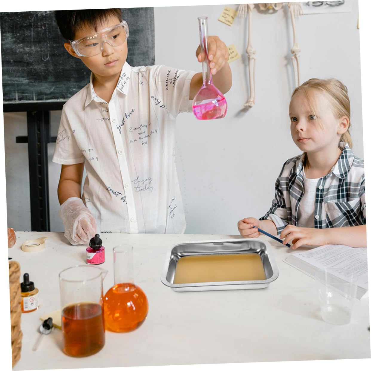 Toyvian 2 Piastra Rivestita Cera per Esperimenti Biologici Strumento Didattico per Laboratori e Classi