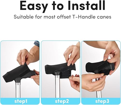 Miniatura 6 de Walking Cane Handle Cover - Cane Handle Cushion for Seniors - Soft Cane Handle Grip Replacement & Cane Accessories with Non-Slip Cushion Grip,