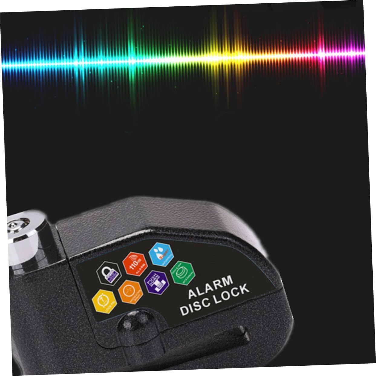 GLEAVI Professional Anti-Theft Alarm Wheel Lock Disc Lock for Motorcycle/Scooter/Bike Waterproof 110db Alarm Easy to Install