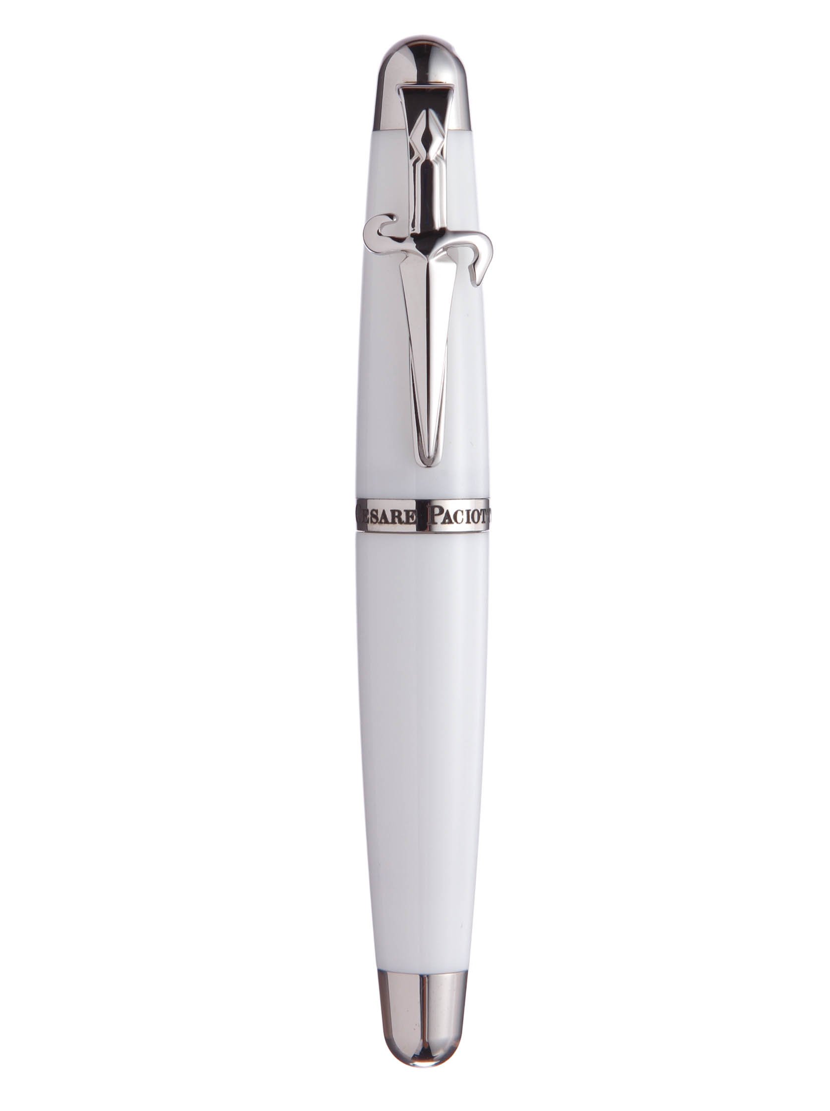 Bolígrafo roller Cesare Paciotti SL0118 blanco de alta gama con tinta fluida 3