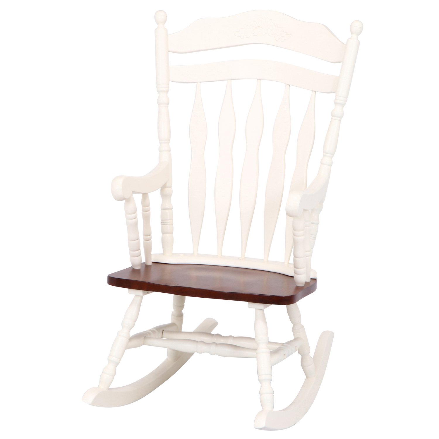 Amazon｜不二貿易 ロッキングチェア バリー ツートーン ホワイト