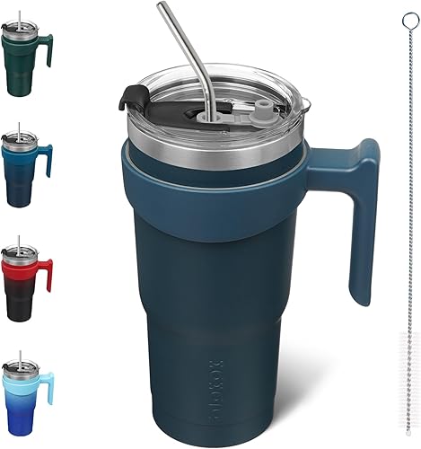 Miniatura 217 de BJPKPK 30 oz Tumbler With Handle And Straw Stainless Steel Insulated Tumbler Cups For Water Or Ice Coffee,Blood Moon