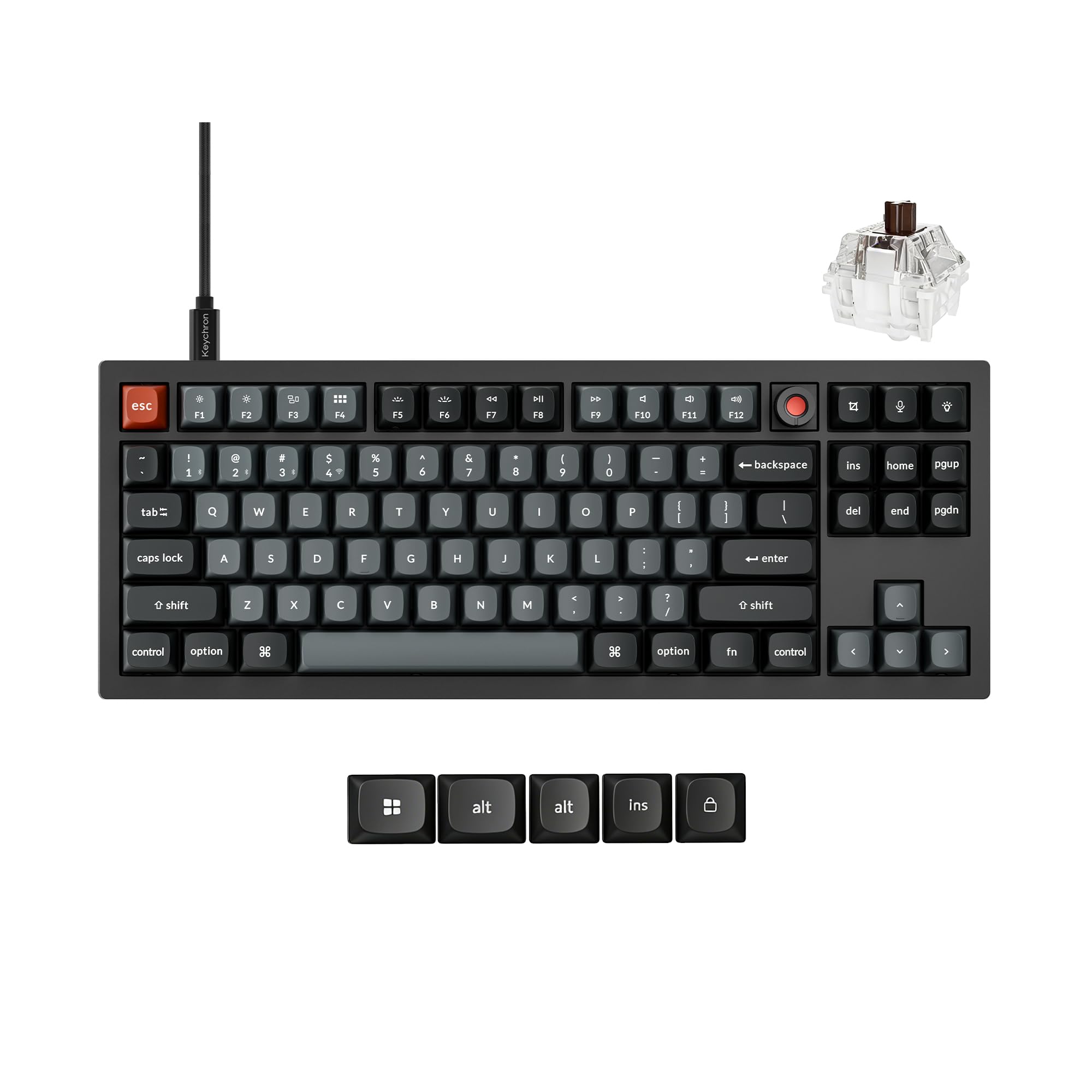 Amazon.com: Keychron V3 8K TKL Wired Mechanical Keyboard, 8000 Hz