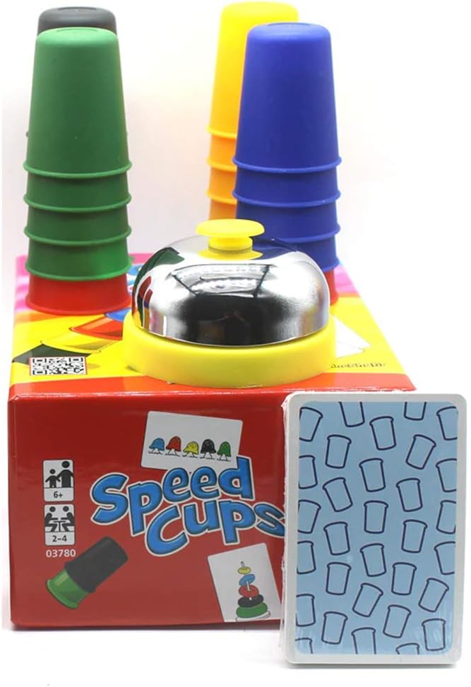 mrGood Classic Card Games Speed Cups, Cards Game Family and Children Board Games Indoor Games with English Instructions