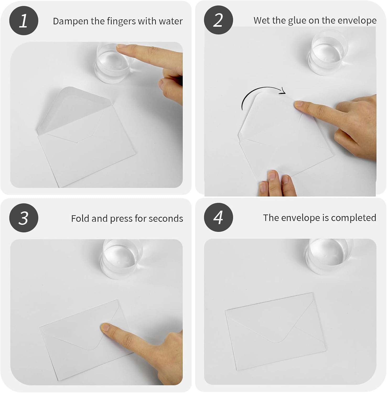 100 Pack Gift Card Envelopes 4 x 2.75" Mini Envelopes 120GSM Small Paper Business Gift Card Sleeves Bulk,Tiny Little Greeting Card Envelope Pockets for Invitation (Cream) - Image 3