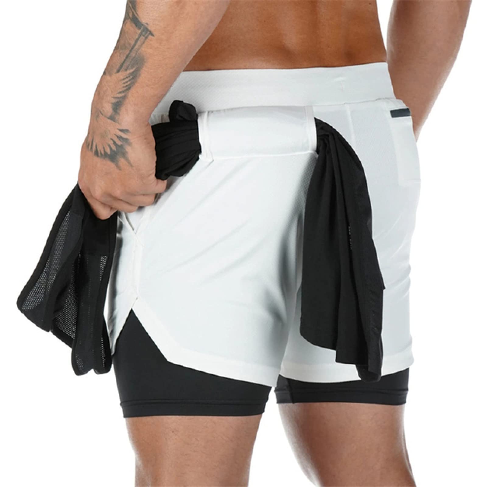 Shorts cómodos y Transpirables Pantalones Cortos de Hombre Pantalones Cortos de Verano para Correr, Pantalones Cortos deporti