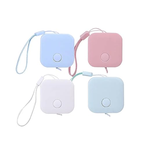 SEDLAV Paquete de 4 cintas métricas suaves, cinta métrica para medidas corporales, cinta métrica de doble cara en pulgadas y cm, retráctil, fácil de