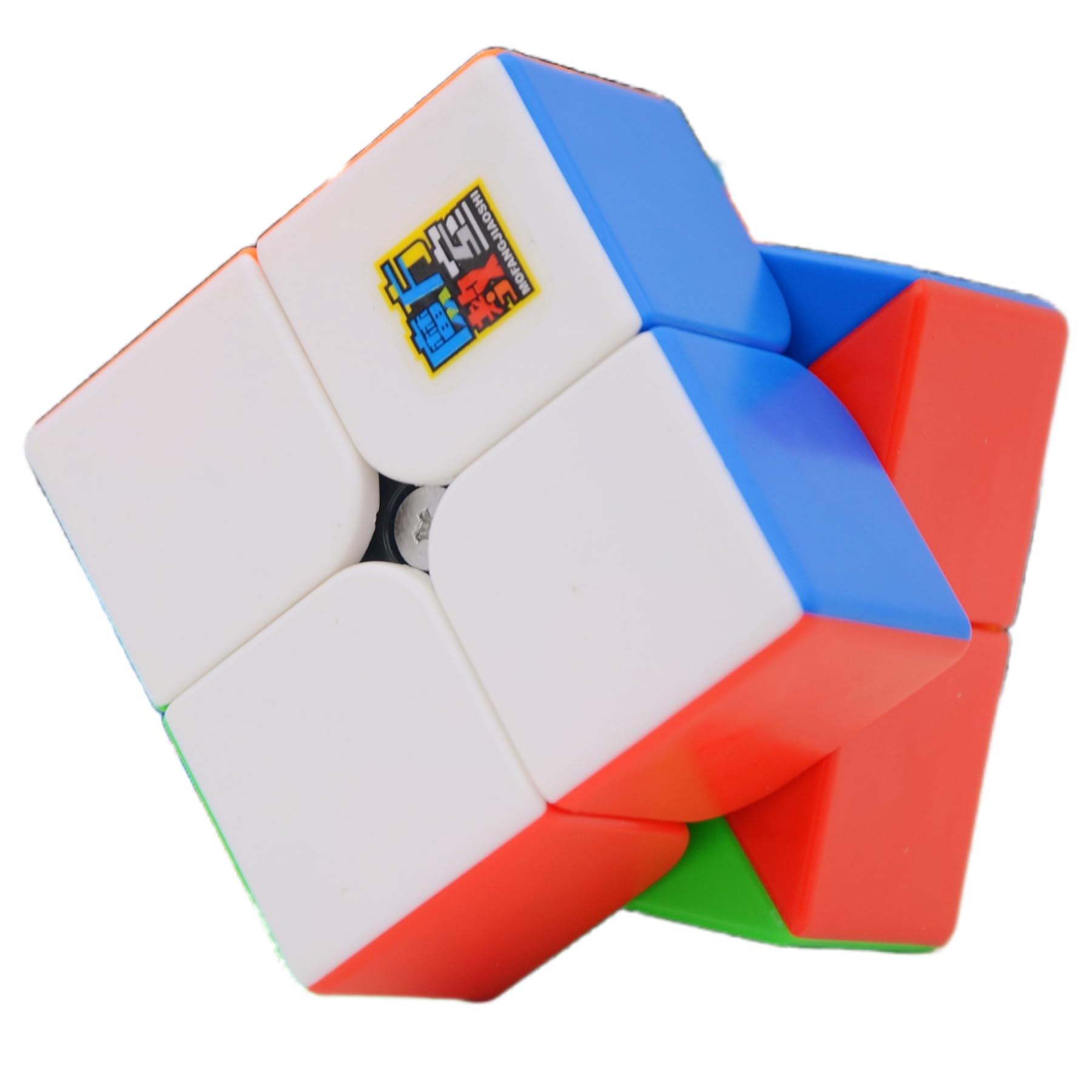 BukefunoMoyu Meilong 2x2 M Magnetic Magic Stickerless Cube MoFang JiaoShi Meilong 2x2x2 m Magic Speed Cubing Classroom Magnetic Puzzle Cube