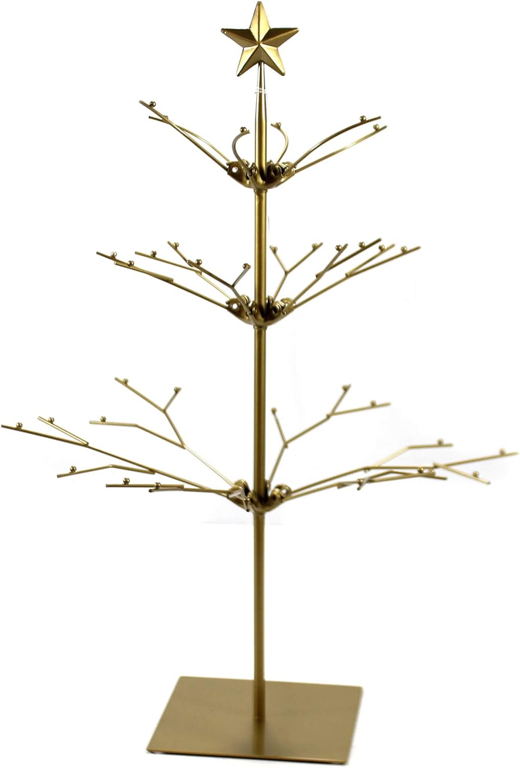 Old World Christmas Ornaments Tabletop Metal Tree Glass