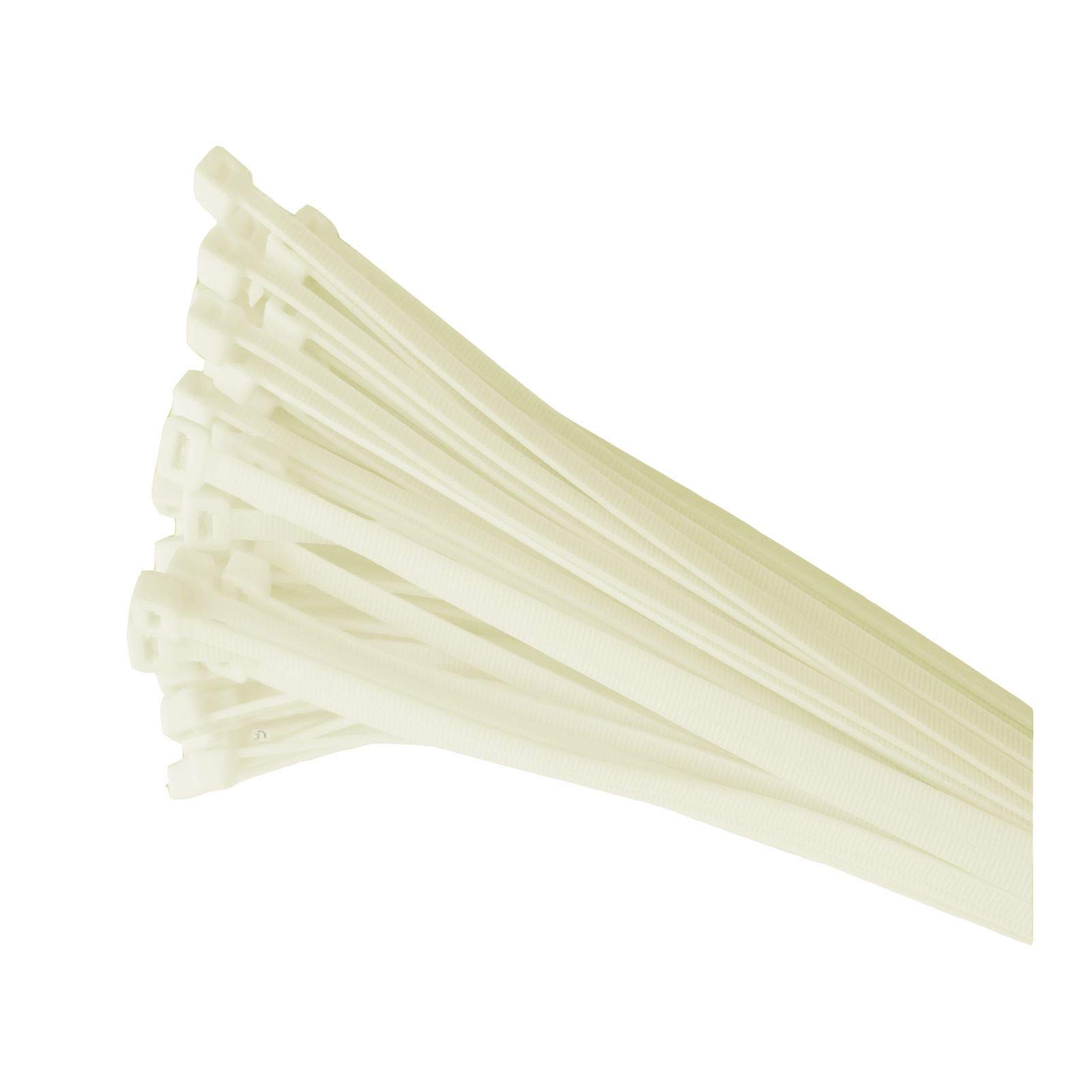 Smarthome Natural 100 X Nylon Cable Ties 300 X 4.8Mm / Extra Strong Zip Tie Wraps