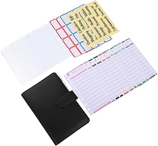 NOLITOY 5 Conjuntos Manual Fichário De Orçamento Fichário Envelopes De Dinheiro Fichário Capa Transparente Sala De Aula Fichário De Recheio De Dinheiro Fichário De Orçamento Com Envelopes