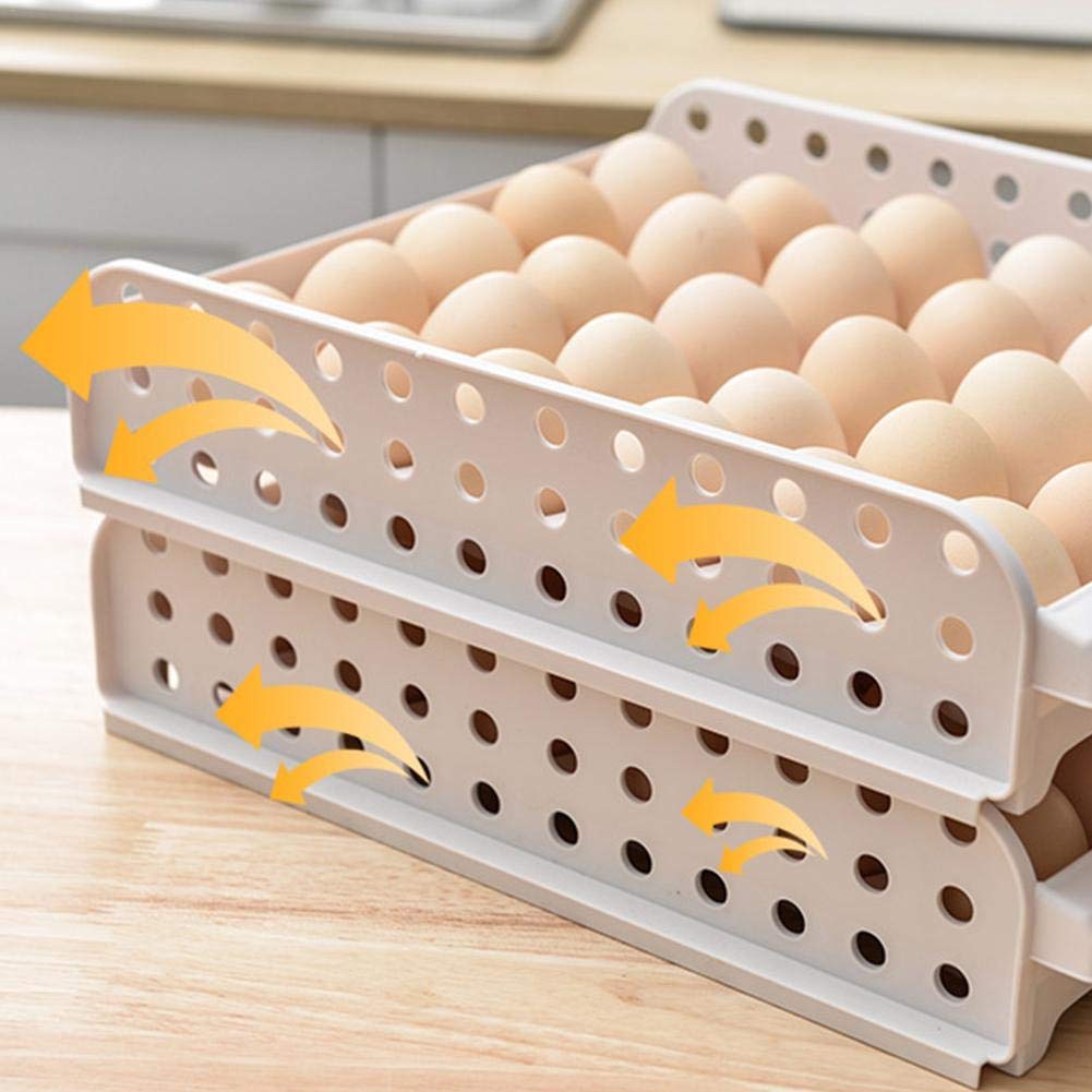 Caja Organizadora De Caja De Huevos para 120 Huevos Caja De Almacenamiento De Huevos De Cocina Caja De Almacenamiento De Huevos De 4 Capas