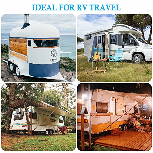 Image of AW 2 Packs Gravity Flush Toilet RV Toilet Foot Pedal 20 inch Seating Height | Motorhome Caravan Travel Trailer