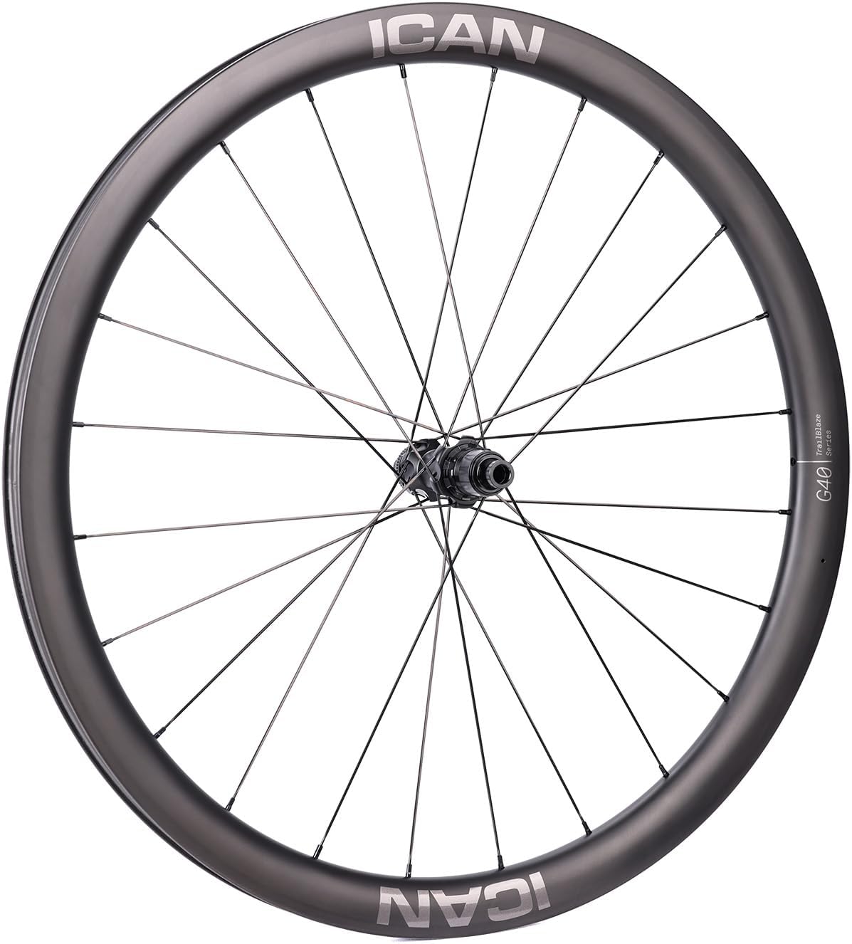 ICAN G40/G50 1320g/1375g Carbon Gravel Bike Disc Wheelset 700C Hooked Rimset 25mm Inner Width 36T Ratchet Hub