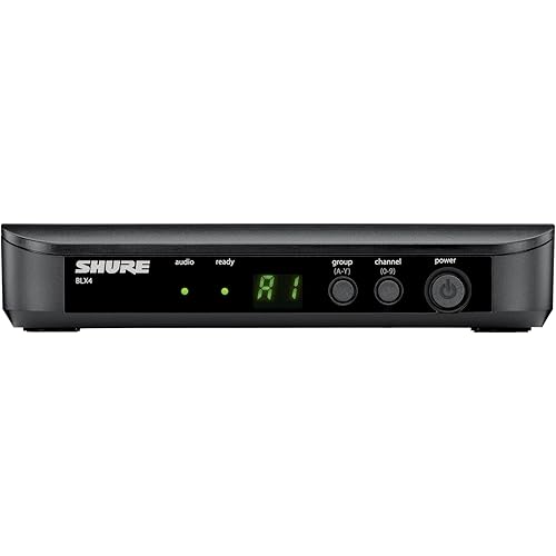 Shure BLX4 Single Channel Receiver - for use with BLX Wireless Systems, Transmitter Sold Separately | H9 Band (BLX4=-H9)
