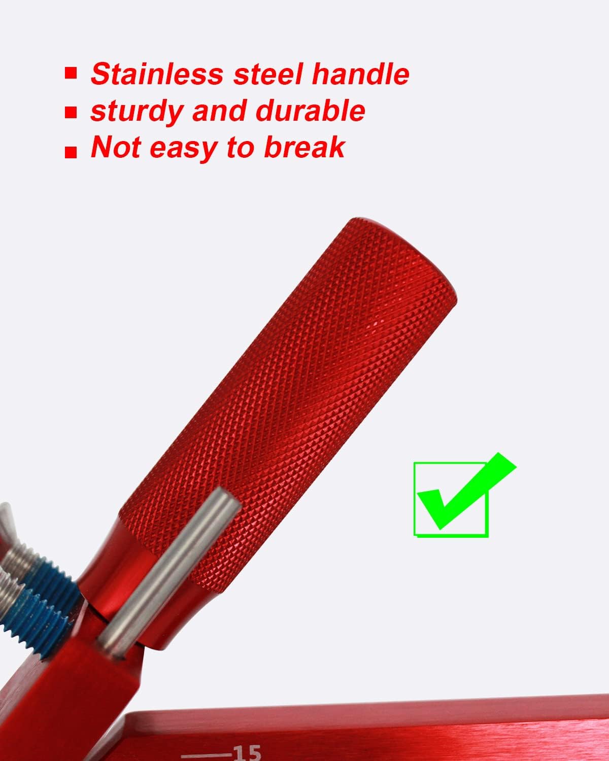 Sharpener Model 5005 Lawn Mower Blade Sharpener 15°-45° Adjustable for Straight and Standard Lawnmower Blades(Red, 5005)