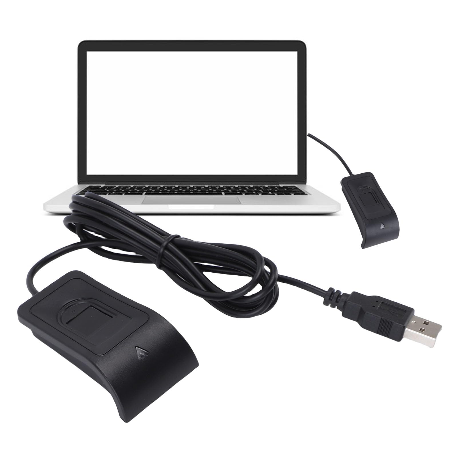 Ejoyous Lettore di Impronte Digitali USB per Impronte Digitali per 10/11, Supporto per Dongle per PC Scanner Biometrico per Impronte Digitali Desktop Touch a 360 Gradi