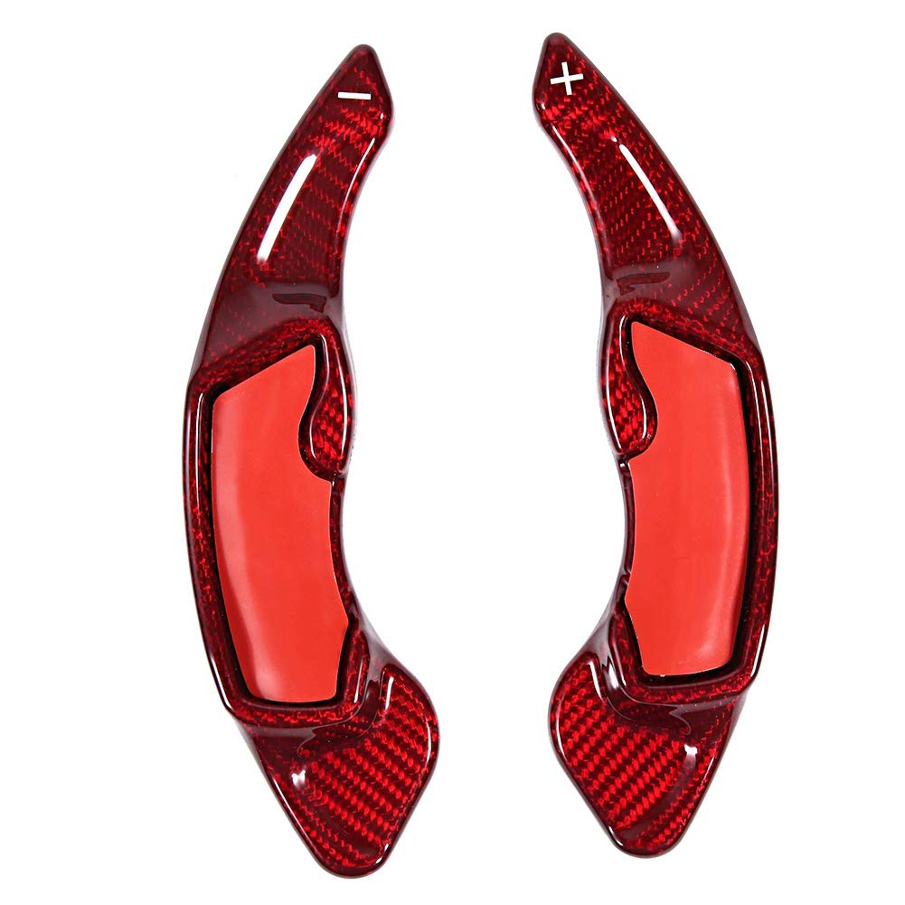 Brilluxa 2pcs Carbon Fiber Paddle Shifter Extension Paddle Shifter Extended Car Modification Decoration Accessories for GT86 Forester Legacy Outback XV