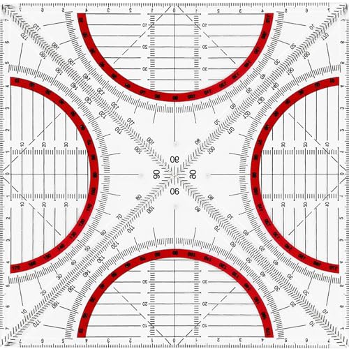 Escuadra de plástico con mango, juego de triángulos geométricos para escuela y oficina, irrompible, transparente, flexible, 4 piezas, triángulo de geometría, escuadra flexible, escuadra para dibujar