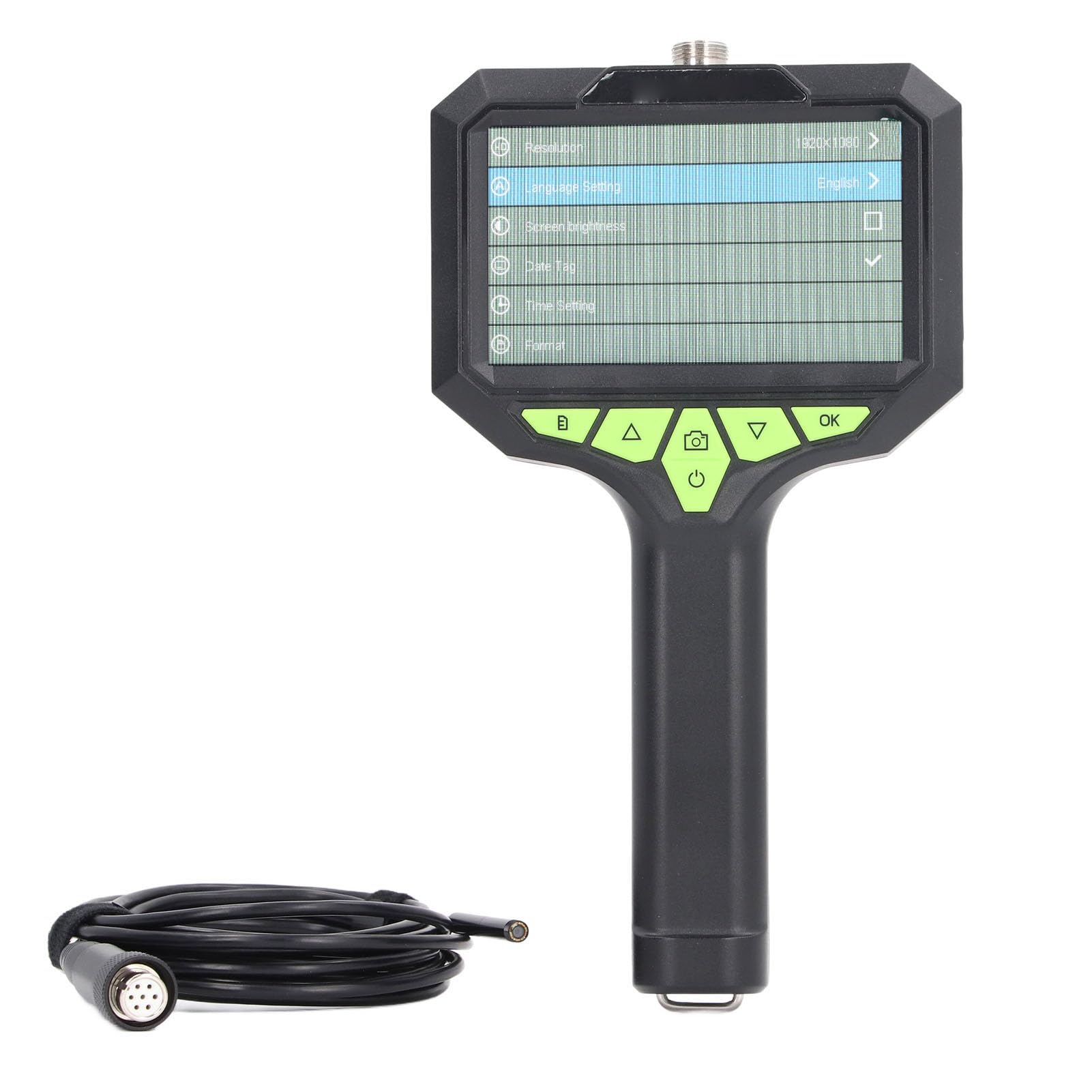 Generic Cámara Endoscópica Industrial 1080P con Lente Impermeable y Pantalla de 4,3" para Mantenimiento del Hogar y Rescate Al Aire Libre (10m)