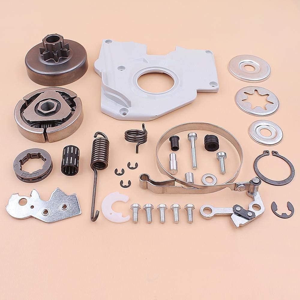 Kit de reparación de Arandelas de Tapa de Tambor de Rueda Dentada de Embrague de 3/8 "Compatible con Motosierra Stihl MS380 038 MS 380 1119160 2002, 1119007 1003