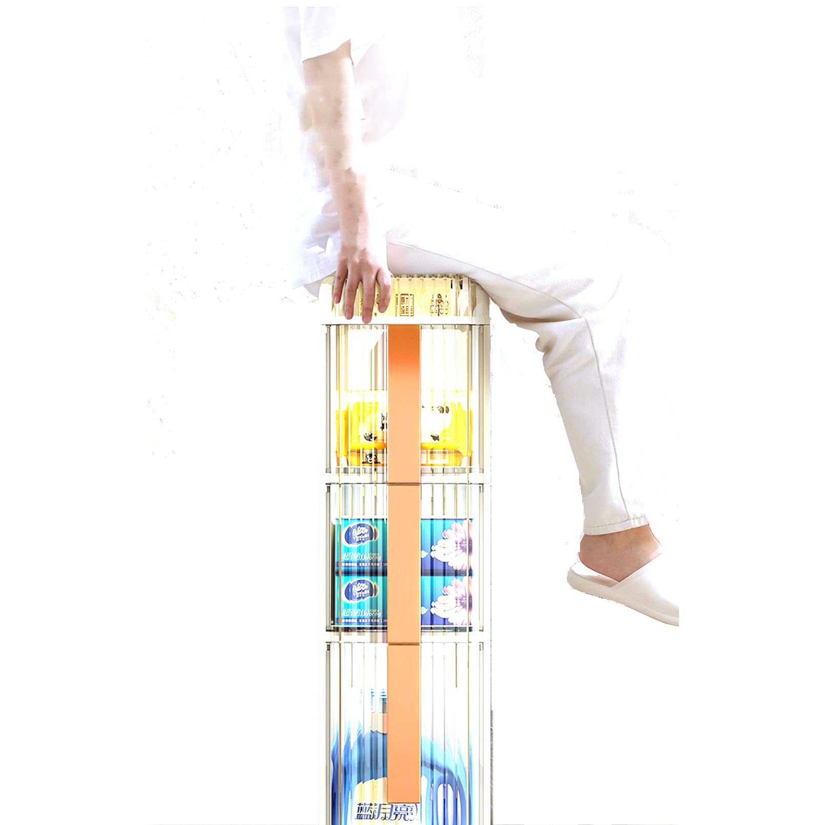 Mueble de suelo para baño, Vitrina de suelo, organizador de muebles para oficina, Sala de estar, cocina y entrada.