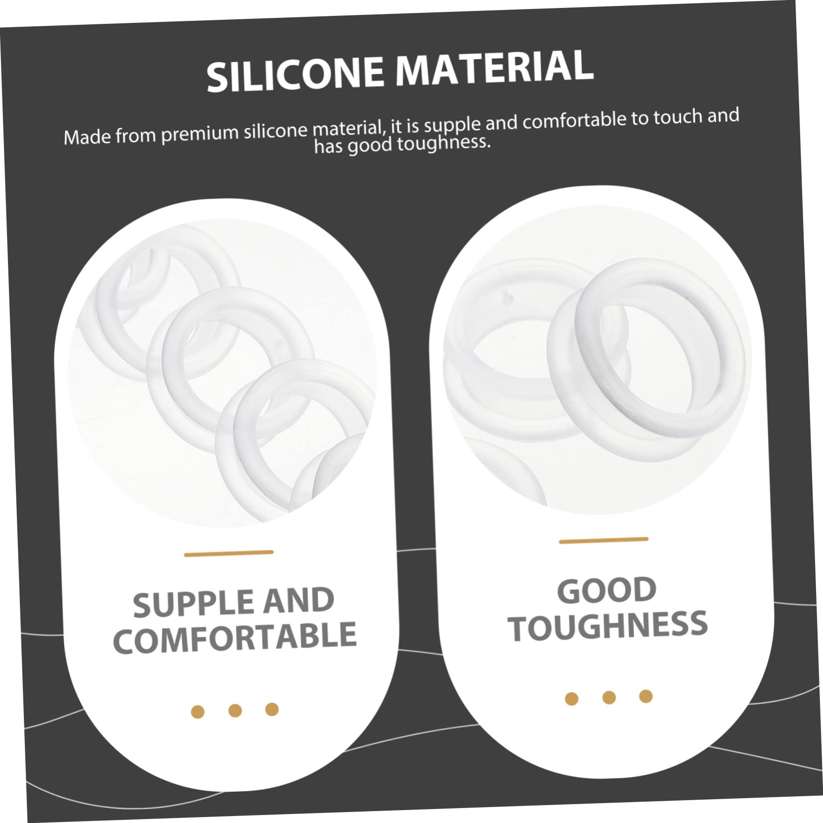 BCOATH 6Pcs Silicone Scissors Finger Rings for Pets Comfortable Non Skid Protectors for Grooming Easy Installation for Use present for Pet Owners