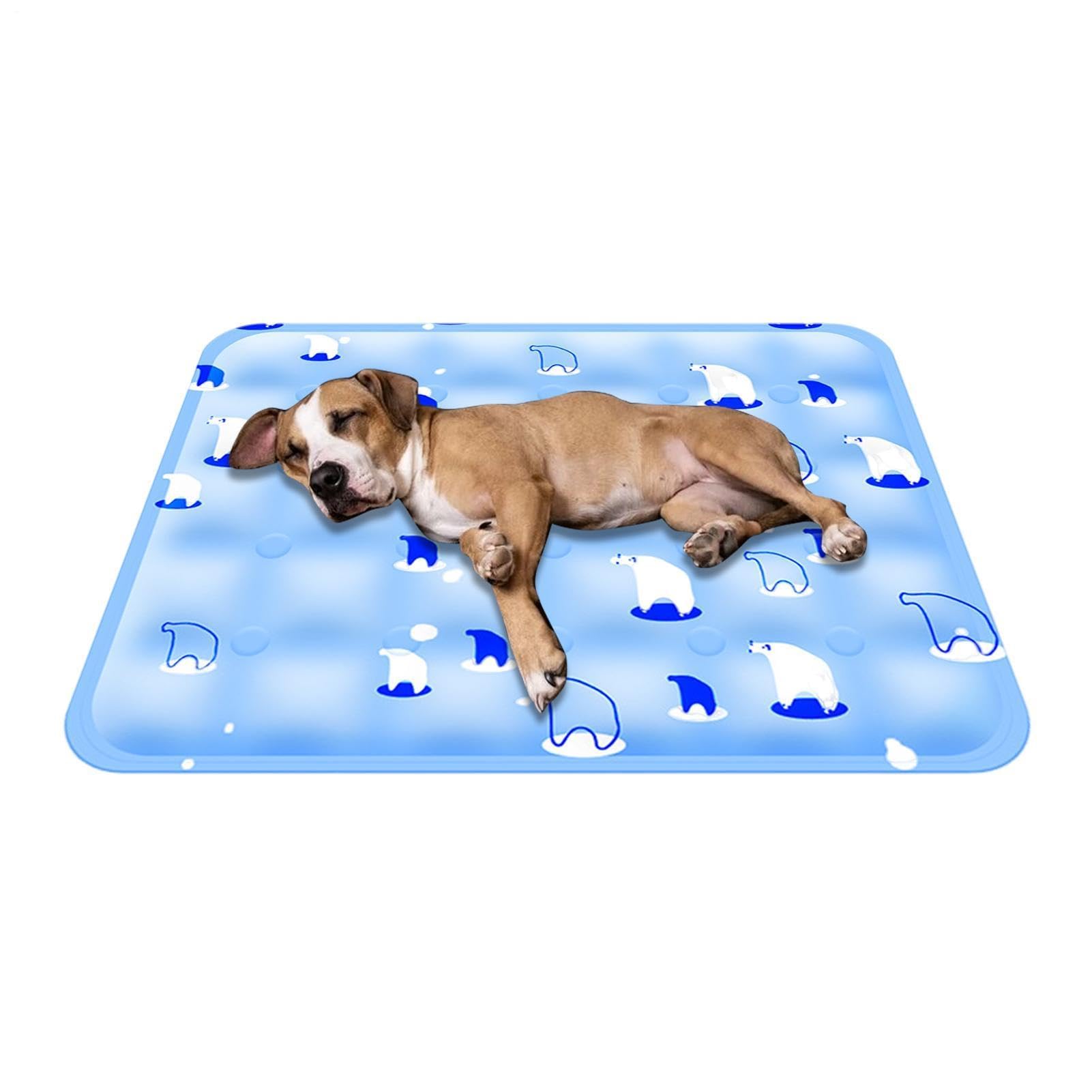 SKMWGGHE Dog Cooling Mat Washable Portable Pet Cool Blankets
