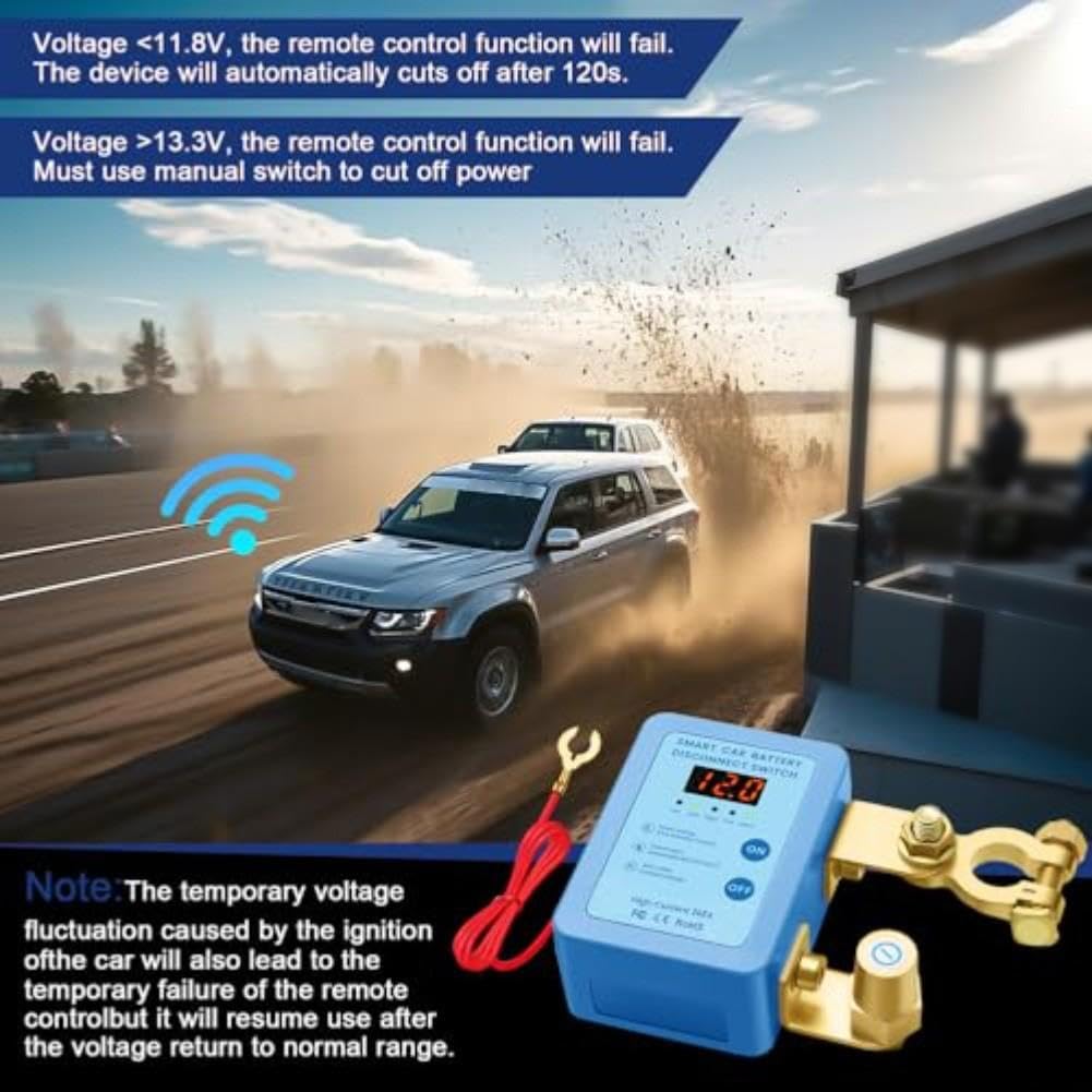 12V 240A Interruttore separatore batteria telecomando per Smart Cut-Off
