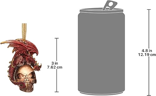 Miniatura 32 de Design Toscano Frost The Gothic Dragon - Adorno navideño para decoración navideña, 3 pulgadas de ancho, 3 pulgadas de profundidad, 5 pulgadas