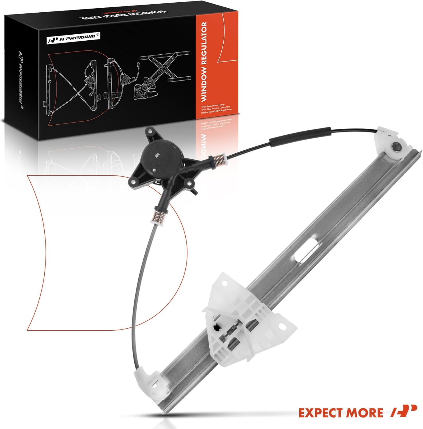 A-Premium Power Electric Window Regulator Without Motor Compatible with Mazda RX-8 2004-2011 Front Left Driver Side